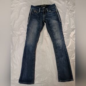 Maurices Premium Blue Straight Leg Jeans Size 1/2 REG
